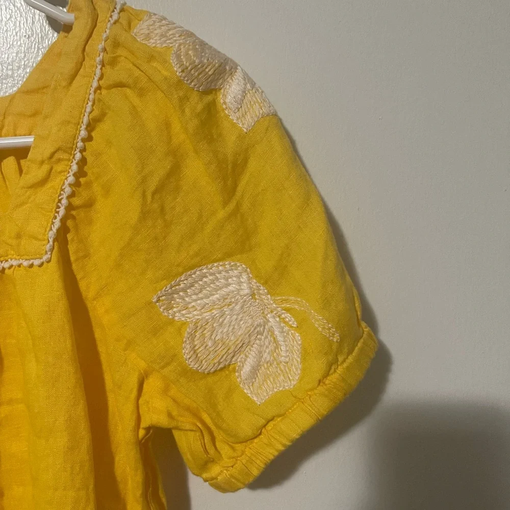 J.crew yellow blouse